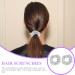 Lurrose 2-Piece Silver Sparkling Sequin Hair Ties for Girls | Hair Tendrils Holders & Rubber Bands - Buy Online on GoSupps.com