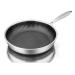 TREGOO Pan Stainless Steel Nonstick Pans Cooking Pots Utensils Cookware Set for Kitchen Accessories Skillet Frying Induction Deep Fryer Wok