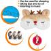 Ulife Mall 3D Christmas Reindeer Sleep Mask - Funny Plush Eye Mask for Kids & Adults - Fluffy Cartoon Design for Parties & Travel - Beige & White - Buy Online on GoSupps.com