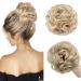 Messy Bun Hair Piece Fake Hair Bun Hair Scrunchies for Women Hair Buns Hair Piece Messy Bun Hair Bun For Women - Dark Blonde to Bleach Blonde 55 g Dark Blonde to Bleach Blonde