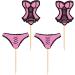 Ercadio 24 Pack Pink Bridal Shower Cupcake Toppers Glitter Underpants Cupcake Toppers Pink Bachelorette Cupcake Picks for Wedding Bridal Shower Girls Theme Birthday Party Cake Decors Supplies A-girls 6 - Buy Online on GoSupps.com