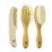 Baby Hair Brush and Comb Set for Newborn Boy and Girl - Wooden Brush with Soft Goat Bristles - Ideal for Cradle Cap - Infant Grooming Kit by Stone & Clark - Buy Online on GoSupps.com
