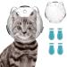 Abizarch Cat Muzzle for Grooming Breathable Bathing Cat Anti Bite Ear Muzzles Adjustable Cat Anti-Scratch Foot Cover for Bathing Shaving Pet Tools small for cat 5-10 pounds