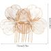 Baluue Flower Hair Comb Retro Hair Side Comb Bride Wedding Hair Comb Clips Flower Pearl Hairpins Headpiece for Women Wedding Prom - Buy Online on GoSupps.com