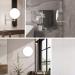 Nicesail 8 Inch Double-Sided Shower Shaving Mirror with 5X Magnification - Brush Nickel Finish - Buy Online on GoSupps.com