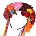 DreamLily Dia de Los Muertos Day of The Dead Headpiece Frida Kahlo Mexican Flower Crown Ribbon Headband Party Costume NC22 (Mexican Crown Ribbon) - Buy Online on GoSupps.com