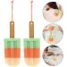 MILISTEN 3Pcs Ice Cream Body Sponge Scrubber - Exfoliating Shower Puffs with Hanging Rope - Fun Bath Accessories for All Skin Types - Buy Online on GoSupps.com