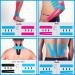 SUOAPAIQ Kinesiology Tape Precut (3 Rolls 60 Precut Strips) Waterproof Sports & Athletic tape for Athletes - Physio Elastic Sports Tape (Blue) - Buy Online on GoSupps.com