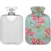 NAANLE 2L Heat Bottle with Floral Poppy Cover | Pain Relief & Therapy | Transparent Hot Water Bottle for Back & Neck Care - Buy Online on GoSupps.com