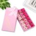 Rotumaty 18 PCS Floral Scented Bath Soap Rose Flower Petals Essential Oil Set - Ideal Gifts for Women, Girls, Mom - Birthday, Valentine, Christmas - Pink 1.6x1.6 Inch (Pack of 18) - Buy Online on GoSupps.com