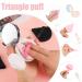 Pimoys 12-Piece Soft Face Triangle Makeup Puffs - Velour Foundation Sponges for Loose Powder & Body Cosmetic, Beauty Tools in Black+Pink - Buy Online on GoSupps.com