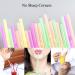 FOREVERIE 100 PCS Regular Plastic Flexible Bendy Straws Disposable for Drinking 0.24 Inch/6mm Diameter 8.27 Inches/21cm Length Soft Semi Clear Multi Light Colors Mix - Buy Online on GoSupps.com