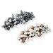 Chicamy 2 pieces of hair clips Elegant Strass Mode Flower Vintage Hairyard Jewelry Hairdressing For Women Girls Champagne Pink & White / Silver Gray
