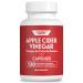 Apple Cider Vinegar Capsules 500mg ACV Supports Healthy Digestion Gut Health Tasteless Odorless Easy-to-Swallow Pill Vegan Ancient Keto (120 ct)