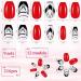 Maitys 216 Pieces Short Coffin Press on Nails Glitter Glossy Full Cover - Elegant Pattern False Nails for Nail Salon & DIY Decoration - Buy Online on GoSupps.com