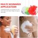 SOLUSTRE 3Pcs Christmas Loofah Sponge Set - Santa Christmas Tree Snowflake Bath Scrubbers for Adults - Perfect Holiday Gifts - Buy Online on GoSupps.com