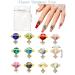3D Gold Planet Nail Charms - 60 Pcs Shiny Saturn Shape Rhinestones for Girls Nail Art - Alloy Diamond Crystal Luxury Nail Ornament - DIY Crafts Decoration Supplies (12 Colors) - Buy Online on GoSupps.com