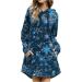 Women s Christmas Skirt & Hooded Sweater Dress Mini Long-Sleeve Top for Autumn/Winter - Buy Online on GoSupps.com