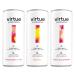 Virtue Clean Energy Mixed Pack - 12 x Yerba Mate Natural Energy Drinks - Sugar Free Zero Calories Vegan (12 x 250ml) Strawberry & Lime Tropical Peach & Raspberry