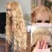 LOLYDEER Honey Blonde 32 Loose Wave Synthetic Lace Front Wig | Brown Blonde Mix | Pre-Plucked | HD Lace | 150% Density - Buy Online on GoSupps.com