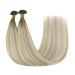 Youngsee Real Hair Extensions - Ombre Bonding Extensions 35cm Remy Hair Dark Ash Blonde to Platinum Blonde Keratin Fusion U-Tip 50g #18/60A/60 - Buy Online on GoSupps.com