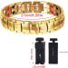 2024 Far-Infrared Ion Titanium Bracelet for Men - Double-Row Magnetic Health Energy Bracelet with Limited Edition Gold Clock - Buy Online on GoSupps.com