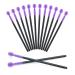50PCS Disposable Silicone Eyelash Mascara Wands Brushes Cosmetic Eyelash Extension Applicators Professional Makeup Tool Set (Purple) 50 Count (Pack of 1) Purple