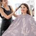 Waterproof Barber Cape - Elegant Rose Gold Floral & Cheetah Haircut Bib for Men & Women | Unisex Hair Cutting Cape - Buy Online on GoSupps.com