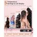 Buy Rotating Curling Iron - 30S Fast Heating Automatic Curler with Dual Voltage & 5 Temp Settings - Ideal for Long & Short Hair - Pink - Buy Online on GoSupps.com