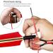 Nofaner Leather Archery Thumb and Finger Protector Guard for Traditional Bow Shooting - Red - Buy Online on GoSupps.com