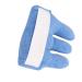 Finger Separator for Pain Relief & Comfortable Sleep | Soft Terrycloth Elastic Band | Light Blue Green & Orange | 12x12cm | One Size - Buy Online on GoSupps.com
