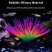 Uniclife Glowing Rainbow Sea Urchin Ball - Silicone Aquarium Ornament for Fish Tank Decoration - Buy Online on GoSupps.com