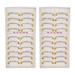 Bureau 20 Pairs Makeup Natural Lower Bottom Black False Eyelashes Clear Band