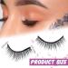 16 Pairs Waterproof Reusable Self-Adhesive False Eyelashes with Tweezers - Natural Black - Easy to Apply & Non-Slip - Perfect Gift for Women and Girls - Buy Online on GoSupps.com