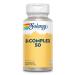 Solaray B Complex | All Vitamins of Group B Natural | High Assimilation with Plants | 50 Capsules 1 Unit (Pack of 1)