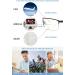 Vevesmundo Multifocus Reading Glasses Set - Blue Light Filter Metal Half Reading Aids for Men (Black Red Gold) - 3.0x Magnification - Buy Online on GoSupps.com