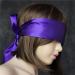 Silk Satin Blindfold Eye Mask Set - Soft Sleeping Mask for a Romantic Night - Black+Purple - 62 cm - Valentine Gift - Buy Online on GoSupps.com