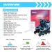 Full Light Up Wheels Inline Skates for Kids - Adjustable Roller Blades for Girls Boys, Toddler to Adult Sizes - Indoor Outdoor Skating in Blue - Medium Size (2Y-5Y US) - Buy Online on GoSupps.com