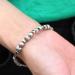 Customized Medical Alert ID Beaded Bracelet for Women | Free Engraving | Stainless Steel Personalized Emergency Identification | 6.5-8.5 Inches - Buy Online on GoSupps.com