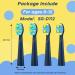 SEAGO Replacement Toothbrush Heads - SG-2303 Refills 4 Pack with Extra Soft & Color Fade Brush Heads Navy - International Shipping Available - Buy Online on GoSupps.com