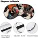 Colorful Hens Sleep Mask | Adjustable Strap Eye Cover for Sleeping and Travel | Block Light for Men and Women - Buy Online on GoSupps.com