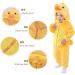 COOKY.D Baby Hooded Rompers | Winter Flannel Jumpsuit Pajamas | 24-30 Months | Duck Design - Buy Online on GoSupps.com