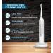 Sonic Electric Toothbrush for Adults with 5 Replacement Heads, 3 Modes & Timer | Rechargeable Travel Toothbrush - White - Buy Online on GoSupps.com