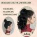 AISI BEAUTY 14 Short Curly Wavy Black Ponytail Extension | Synthetic Drawstring Ponytail for Women | Natural Looking Wavy Ponytail - Buy Online on GoSupps.com