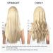 Doores Seamless Clip-In Extensions - Real Hair Light Brown Highlighted Mid-Blonde 22 Inch (55cm) 7 Pieces 110g Remy Human Hair PU Clips - Natural Look Hair Extensions - Buy Online on GoSupps.com