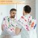 Animals Paw Print Beard Bib Apron - Waterproof Hair Catcher for Men | Non-Stick Grooming Cape with Suction Cups | Perfect Gift for Shaving & Trimming - Buy Online on GoSupps.com
