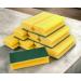 Professional quality cleaning sponge xl pot cleaner jumbo - sponge - flush sponge - cleaning sponge - 15.5 x 6.8 x 4 cm - yellow/green (100 pack)