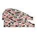 Cow Print Strawberry Dry Hair Cap 2 Piece Quick Drying Towel Set with Button Headband Super Absorbent Soft & Comfortable