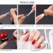 100 Pieces Clear False Nails | Artificial Fingernails Tips with Glue & Cuticle Pusher - Perfect for Women & Girls 10 Sizes Available - Buy Online on GoSupps.com