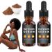 Allurium Hair Growth Serum for Black Women Allurium Beauty Hair Growth Serum from African formula Natural Ingredients The "Hidden" Secrets to Growing Longer Thicker and Healthier Hair (2 Bottles)